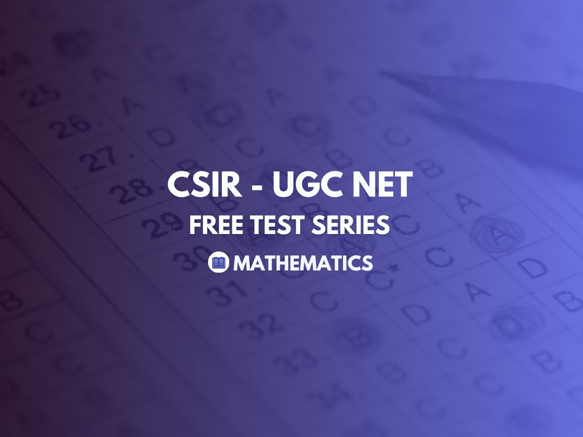 NET MATHEMATICS- TEST SERIES